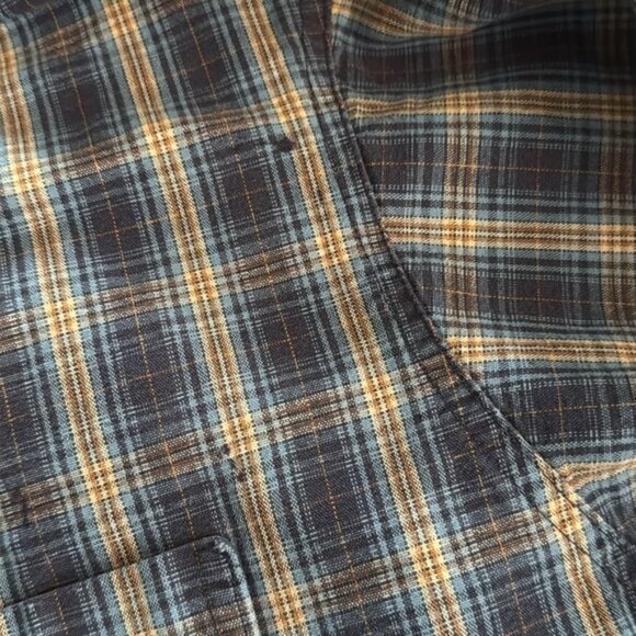 Carhartt Extra Large Tall Multi Color Plaid Button Front Shirt - Picture 6 of 10